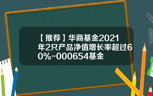 【推荐】华商基金2021年2只产品净值增长率超过60%-000654基金