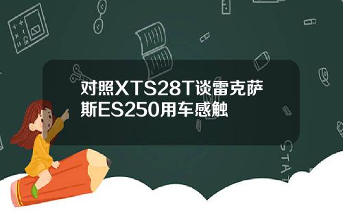 对照XTS28T谈雷克萨斯ES250用车感触