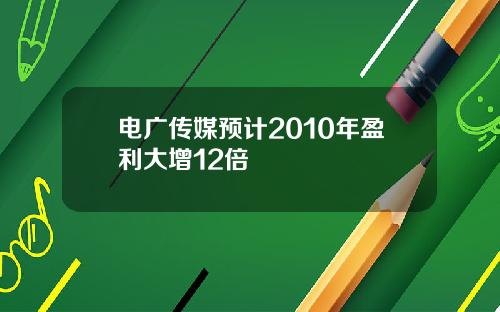 电广传媒预计2010年盈利大增12倍