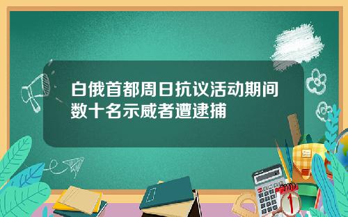 白俄首都周日抗议活动期间数十名示威者遭逮捕