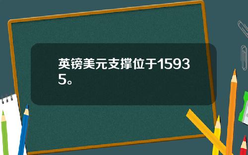 英镑美元支撑位于15935。