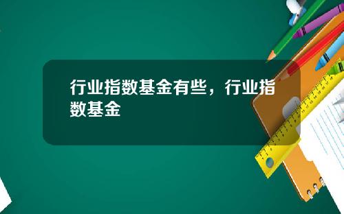 行业指数基金有些，行业指数基金