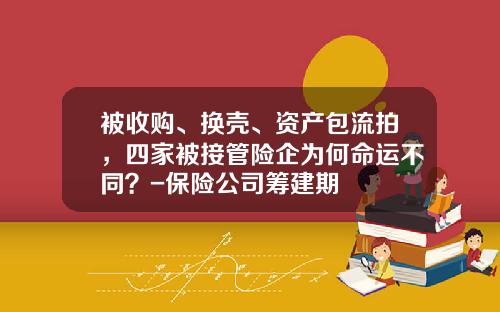 被收购、换壳、资产包流拍，四家被接管险企为何命运不同？-保险公司筹建期