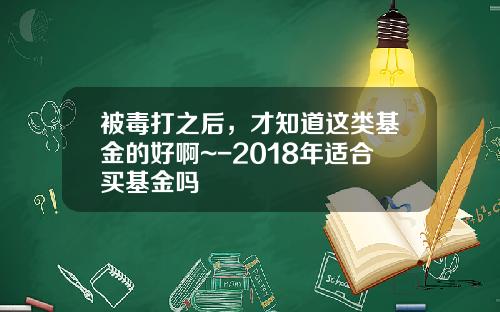 被毒打之后，才知道这类基金的好啊~-2018年适合买基金吗