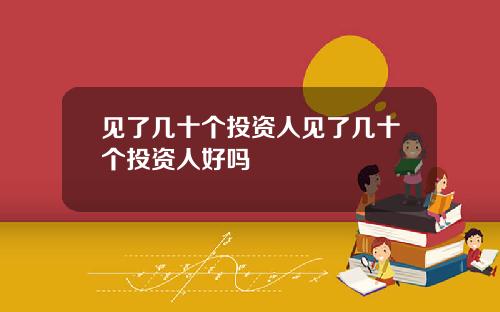 见了几十个投资人见了几十个投资人好吗