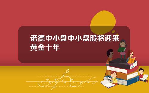 诺德中小盘中小盘股将迎来黄金十年