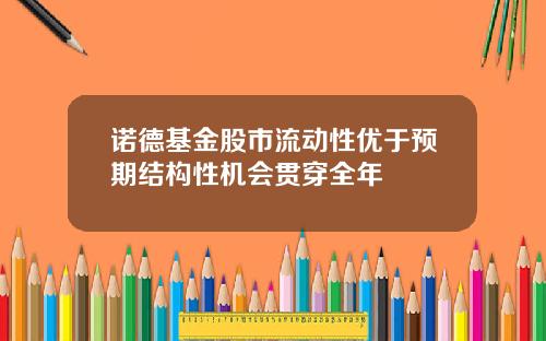诺德基金股市流动性优于预期结构性机会贯穿全年