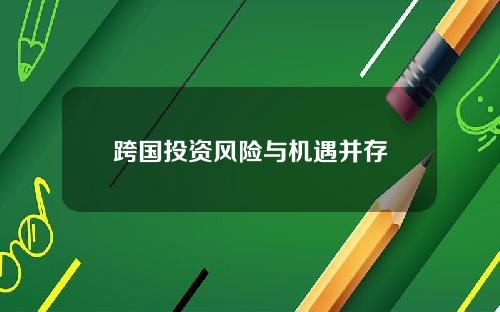 跨国投资风险与机遇并存
