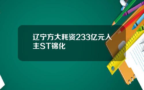 辽宁方大耗资233亿元入主ST锦化