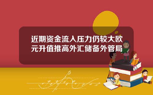 近期资金流入压力仍较大欧元升值推高外汇储备外管局