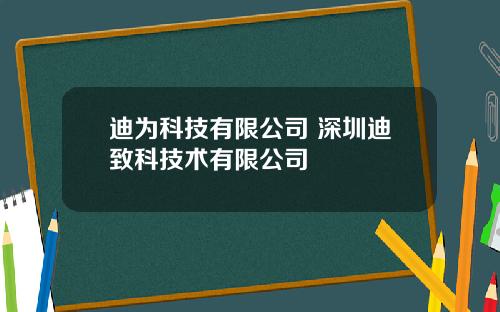 迪为科技有限公司 深圳迪致科技术有限公司