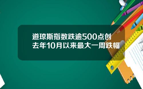 道琼斯指数跌逾500点创去年10月以来最大一周跌幅
