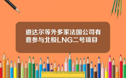 道达尔等外多家法国公司有意参与北极LNG二号项目