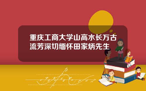 重庆工商大学山高水长万古流芳深切缅怀田家炳先生