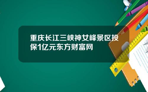 重庆长江三峡神女峰景区投保1亿元东方财富网