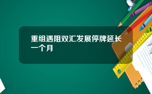 重组遇阻双汇发展停牌延长一个月