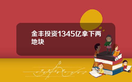 金丰投资1345亿拿下两地块