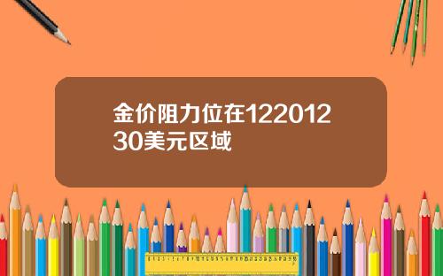 金价阻力位在12201230美元区域
