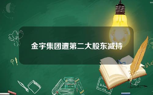 金宇集团遭第二大股东减持