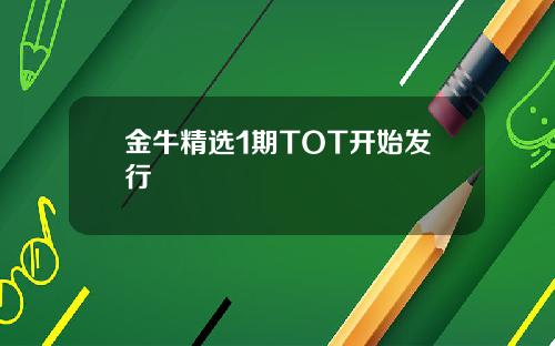 金牛精选1期TOT开始发行