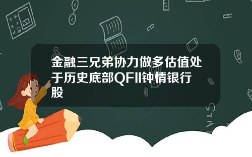 金融三兄弟协力做多估值处于历史底部QFII钟情银行股