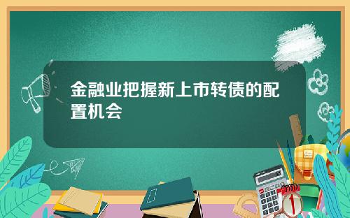 金融业把握新上市转债的配置机会