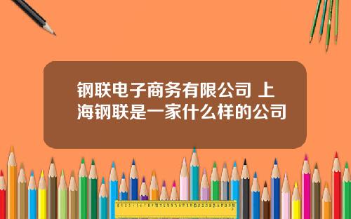 钢联电子商务有限公司 上海钢联是一家什么样的公司