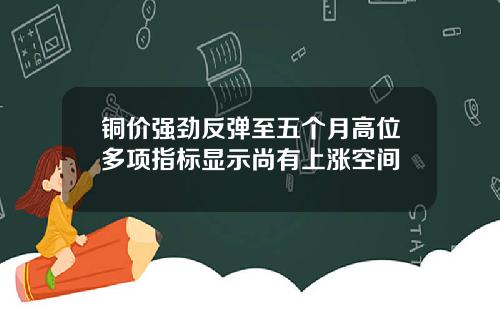 铜价强劲反弹至五个月高位多项指标显示尚有上涨空间