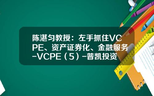 陈湛匀教授：左手抓住VCPE、资产证券化、金融服务-VCPE（5）-普凯投资基金
