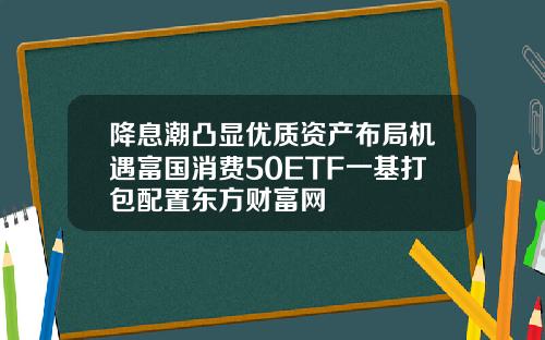 降息潮凸显优质资产布局机遇富国消费50ETF一基打包配置东方财富网
