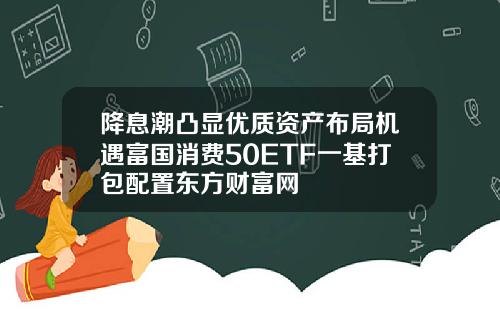 降息潮凸显优质资产布局机遇富国消费50ETF一基打包配置东方财富网