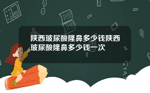陕西玻尿酸隆鼻多少钱陕西玻尿酸隆鼻多少钱一次