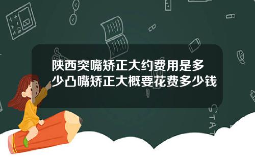 陕西突嘴矫正大约费用是多少凸嘴矫正大概要花费多少钱