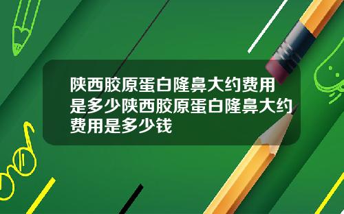 陕西胶原蛋白隆鼻大约费用是多少陕西胶原蛋白隆鼻大约费用是多少钱