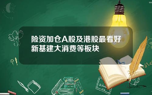 险资加仓A股及港股最看好新基建大消费等板块