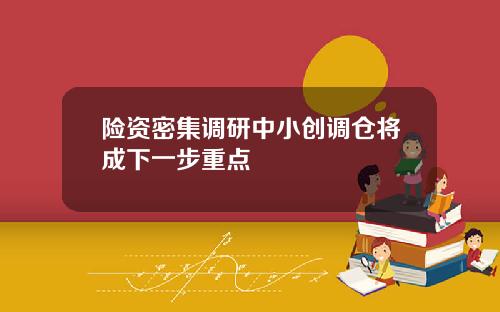 险资密集调研中小创调仓将成下一步重点