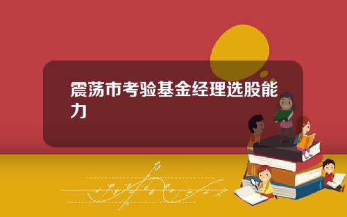 震荡市考验基金经理选股能力