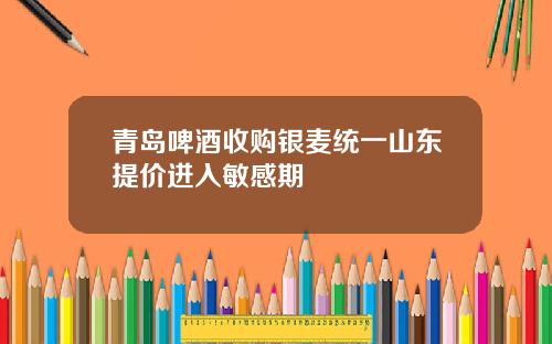 青岛啤酒收购银麦统一山东提价进入敏感期