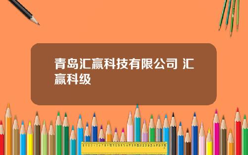 青岛汇赢科技有限公司 汇赢科级