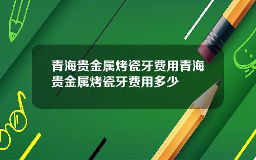 青海贵金属烤瓷牙费用青海贵金属烤瓷牙费用多少
