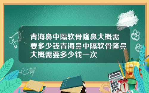青海鼻中隔软骨隆鼻大概需要多少钱青海鼻中隔软骨隆鼻大概需要多少钱一次