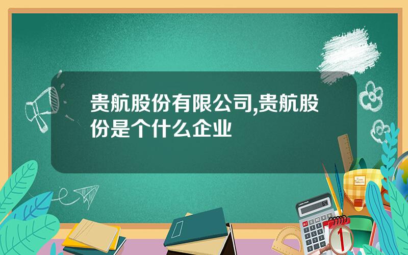 贵航股份有限公司,贵航股份是个什么企业