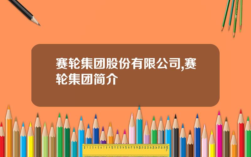 赛轮集团股份有限公司,赛轮集团简介