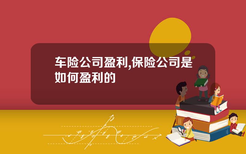 车险公司盈利,保险公司是如何盈利的