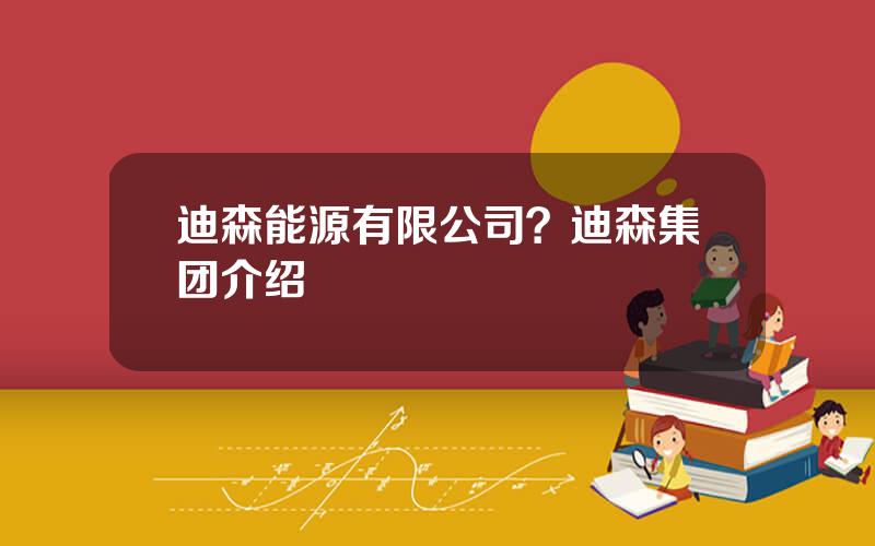 迪森能源有限公司？迪森集团介绍