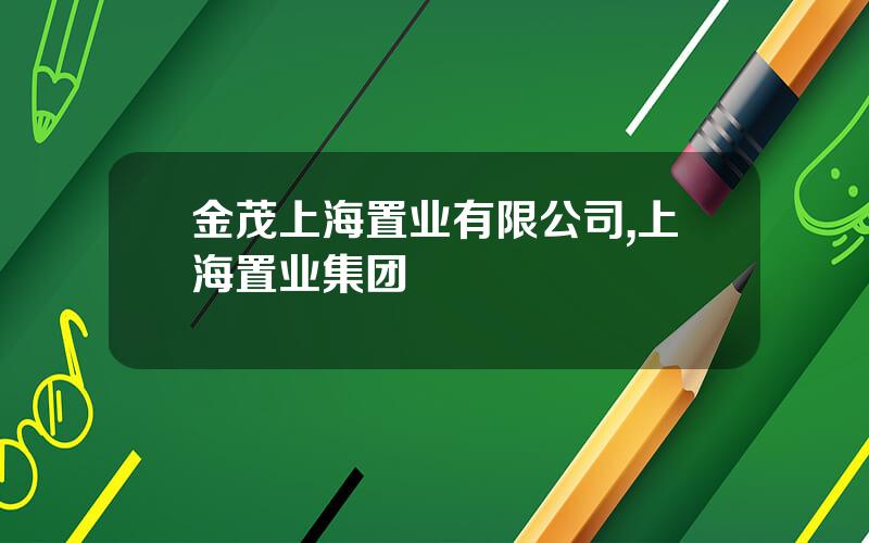 金茂上海置业有限公司,上海置业集团