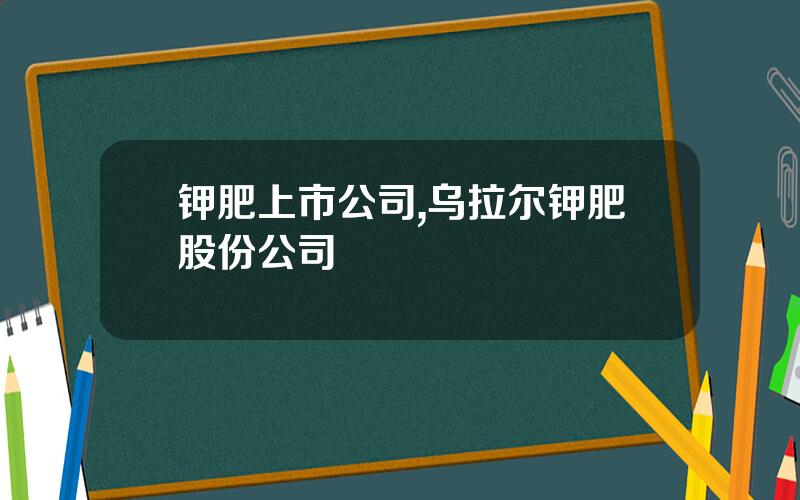 钾肥上市公司,乌拉尔钾肥股份公司