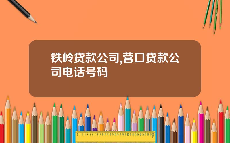 铁岭贷款公司,营口贷款公司电话号码