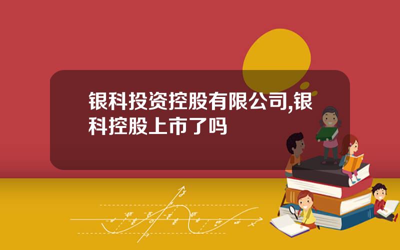 银科投资控股有限公司,银科控股上市了吗