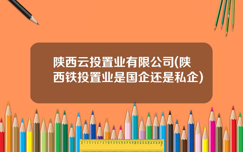 陕西云投置业有限公司(陕西铁投置业是国企还是私企)